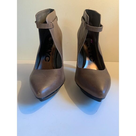 DKNYC Womens Leather Platform Ankle Boot Pump Shoe - Picture 4 of 11